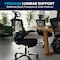 Flash Furniture Contemporary Chair Black High Back Exec Chair, Adjustable Arms, 18-3/4" to 22-1/2" Height, Black BL-X-5H-GG - alternate 9